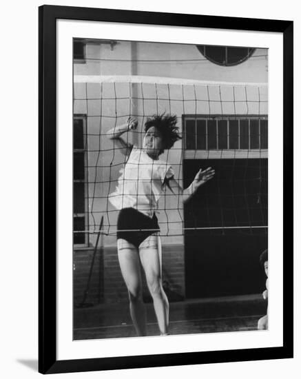 Member of Japan's Nichibo Championship Women's Volleyball Team-Larry Burrows-Framed Photographic Print