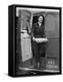Member of Red Cross Clubmobile Katherine Spaatz, Dispensing Doughnuts, Coffee, Cigarettes and Gum-Bob Landry-Framed Stretched Canvas