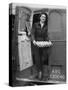 Member of Red Cross Clubmobile Katherine Spaatz, Dispensing Doughnuts, Coffee, Cigarettes and Gum-Bob Landry-Stretched Canvas