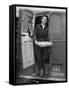 Member of Red Cross Clubmobile Katherine Spaatz, Dispensing Doughnuts, Coffee, Cigarettes and Gum-Bob Landry-Framed Stretched Canvas