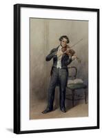 Member of the 6th Duke of Devonshire's Orchestra-William Henry Hunt-Framed Giclee Print