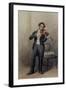 Member of the 6th Duke of Devonshire's Orchestra-William Henry Hunt-Framed Giclee Print