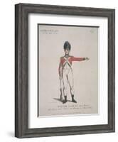 Member of the Bank of England Light Infantry Holding a Rifle, 1799-Thomas Rowlandson-Framed Giclee Print