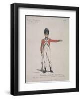 Member of the Bank of England Light Infantry Holding a Rifle, 1799-Thomas Rowlandson-Framed Giclee Print