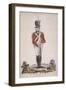 Member of the Battalion in the Bank Volunteers, Holding a Rifle with a Bayonet Attached, 1799-John Barlow-Framed Giclee Print