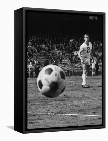 Member of the Chicago Spurs Watching as the Ball Is Coming His Way During the Beginning of the Game-null-Framed Stretched Canvas