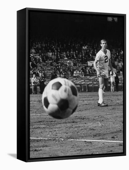 Member of the Chicago Spurs Watching as the Ball Is Coming His Way During the Beginning of the Game-null-Framed Stretched Canvas