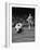 Member of the Chicago Spurs Watching as the Ball Is Coming His Way During the Beginning of the Game-null-Framed Photographic Print