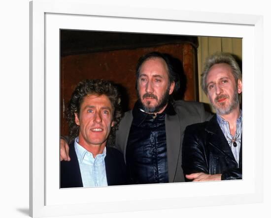 Member of the Who: Roger Daltrey, Pete Townshend and John Entwistle-null-Framed Premium Photographic Print