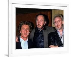 Member of the Who: Roger Daltrey, Pete Townshend and John Entwistle-null-Framed Premium Photographic Print