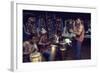 Members from 'The Blackstone Rangers' Gang Drumming in their Hang Out, Chicago, IL, 1968-Declan Haun-Framed Photographic Print