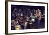 Members from 'The Blackstone Rangers' Gang Drumming in their Hang Out, Chicago, IL, 1968-Declan Haun-Framed Photographic Print