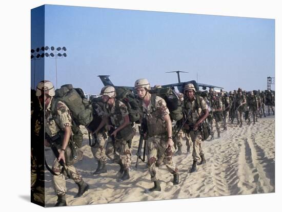 Members of 82nd Airborne-Pool-Stretched Canvas