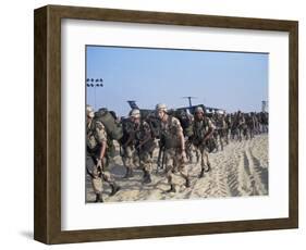 Members of 82nd Airborne-Pool-Framed Photographic Print