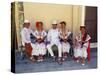 Members of a Folklore Dance Group Waiting to Perform, Merida, Yucatan State-Paul Harris-Stretched Canvas