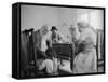 Members of a Jewish Family Sitting Down For a Meal-Paul Schutzer-Framed Stretched Canvas