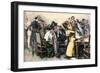 Members of a Jury Trying to Convince Juror number Twelve, Early 1900s-null-Framed Giclee Print