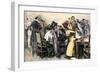 Members of a Jury Trying to Convince Juror number Twelve, Early 1900s-null-Framed Giclee Print