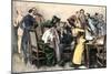 Members of a Jury Trying to Convince Juror number Twelve, Early 1900s-null-Mounted Giclee Print