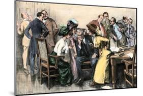 Members of a Jury Trying to Convince Juror number Twelve, Early 1900s-null-Mounted Giclee Print