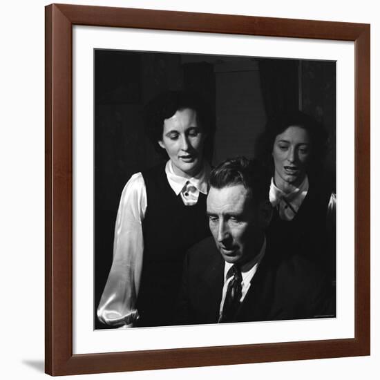 Members of Famed Musical Family the Carters Sara Carter, A.P. Carter and Maybelle Carter Millard-Eric Schaal-Framed Premium Photographic Print