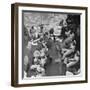 Members of Ship's Band Aboard US Navy Cruiser Playing on Deck, Daily Musical Practice During WWII-Ralph Morse-Framed Photographic Print