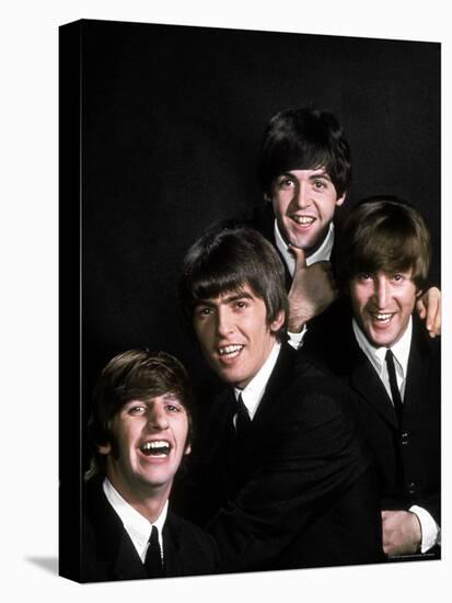 Members of Singing Group the Beatles: John Lennon, Paul McCartney, George Harrison and Ringo Starr-John Dominis-Stretched Canvas