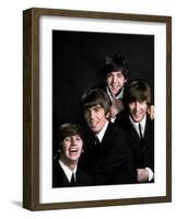 Members of Singing Group the Beatles: John Lennon, Paul McCartney, George Harrison and Ringo Starr-John Dominis-Framed Premium Photographic Print