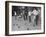 Members of St. Mary's Society Club Play the Italian Game of Bocce on their Court Behind the Club-Margaret Bourke-White-Framed Photographic Print