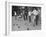 Members of St. Mary's Society Club Play the Italian Game of Bocce on their Court Behind the Club-Margaret Bourke-White-Framed Photographic Print