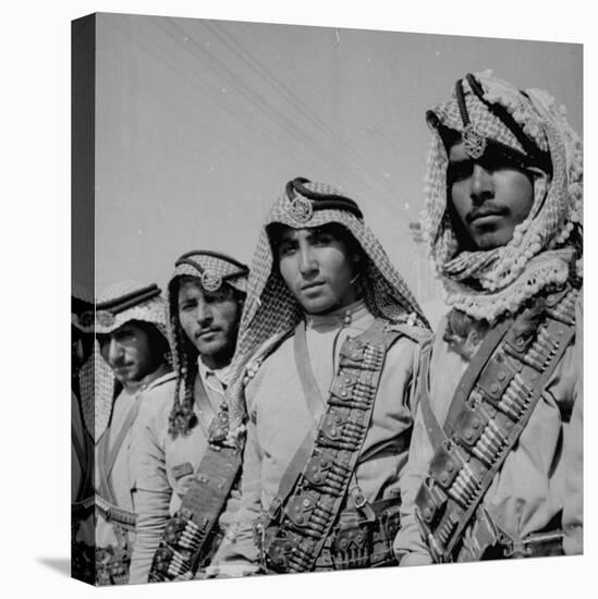 Members of the Arab Legion Wearing their Picturesque Head-Dresses-James Jarche-Stretched Canvas