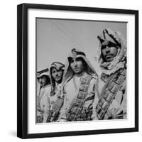 Members of the Arab Legion Wearing their Picturesque Head-Dresses-James Jarche-Framed Premium Photographic Print