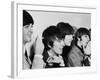 Members of the Beatles During an Interview at Los Angeles International Airport-Bill Ray-Framed Premium Photographic Print