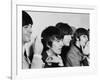 Members of the Beatles During an Interview at Los Angeles International Airport-Bill Ray-Framed Premium Photographic Print