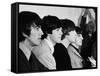 Members of the Beatles During an Interview at Los Angeles International Airport-Bill Ray-Framed Stretched Canvas