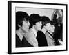 Members of the Beatles During an Interview at Los Angeles International Airport-Bill Ray-Framed Premium Photographic Print