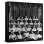 Members of the Boys Choir at St. John the Divine Episcopal Church Singing During Services-Cornell Capa-Framed Stretched Canvas