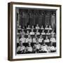 Members of the Boys Choir at St. John the Divine Episcopal Church Singing During Services-Cornell Capa-Framed Photographic Print