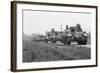 Members of the British 49th Armoured Personnel Carrier Regiment Riding Along a Line of Tanks-George Silk-Framed Photographic Print