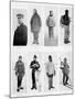 Members of the British Antarctic Expedition at the Start of the Journey-null-Mounted Giclee Print