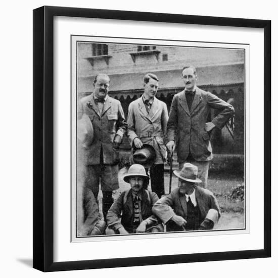 Members of the British Everest Expedition Pose for a Photograph-null-Framed Premium Photographic Print