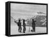 Members of the British Everest Expedition Survey the Mountains-null-Framed Stretched Canvas