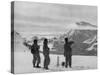 Members of the British Everest Expedition Survey the Mountains-null-Stretched Canvas