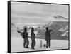 Members of the British Everest Expedition Survey the Mountains-null-Framed Stretched Canvas