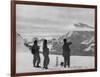 Members of the British Everest Expedition Survey the Mountains-null-Framed Photographic Print