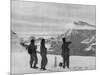 Members of the British Everest Expedition Survey the Mountains-null-Mounted Photographic Print