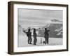 Members of the British Everest Expedition Survey the Mountains-null-Framed Photographic Print