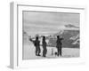 Members of the British Everest Expedition Survey the Mountains-null-Framed Photographic Print