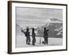 Members of the British Everest Expedition Survey the Mountains-null-Framed Photographic Print