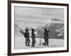 Members of the British Everest Expedition Survey the Mountains-null-Framed Photographic Print